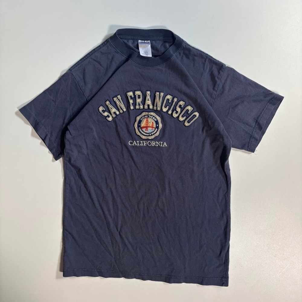 Blue San Francisco California Graphic T-Shirt - Medium